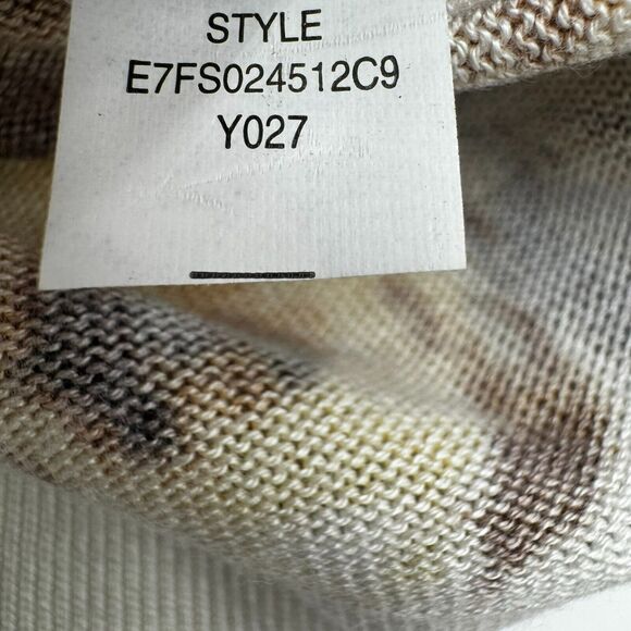 ELLEN TRACY NWT Women Large Yellow Roses Floral Bamboo Cashmere Cardigan Sweater - Picture 7 of 11